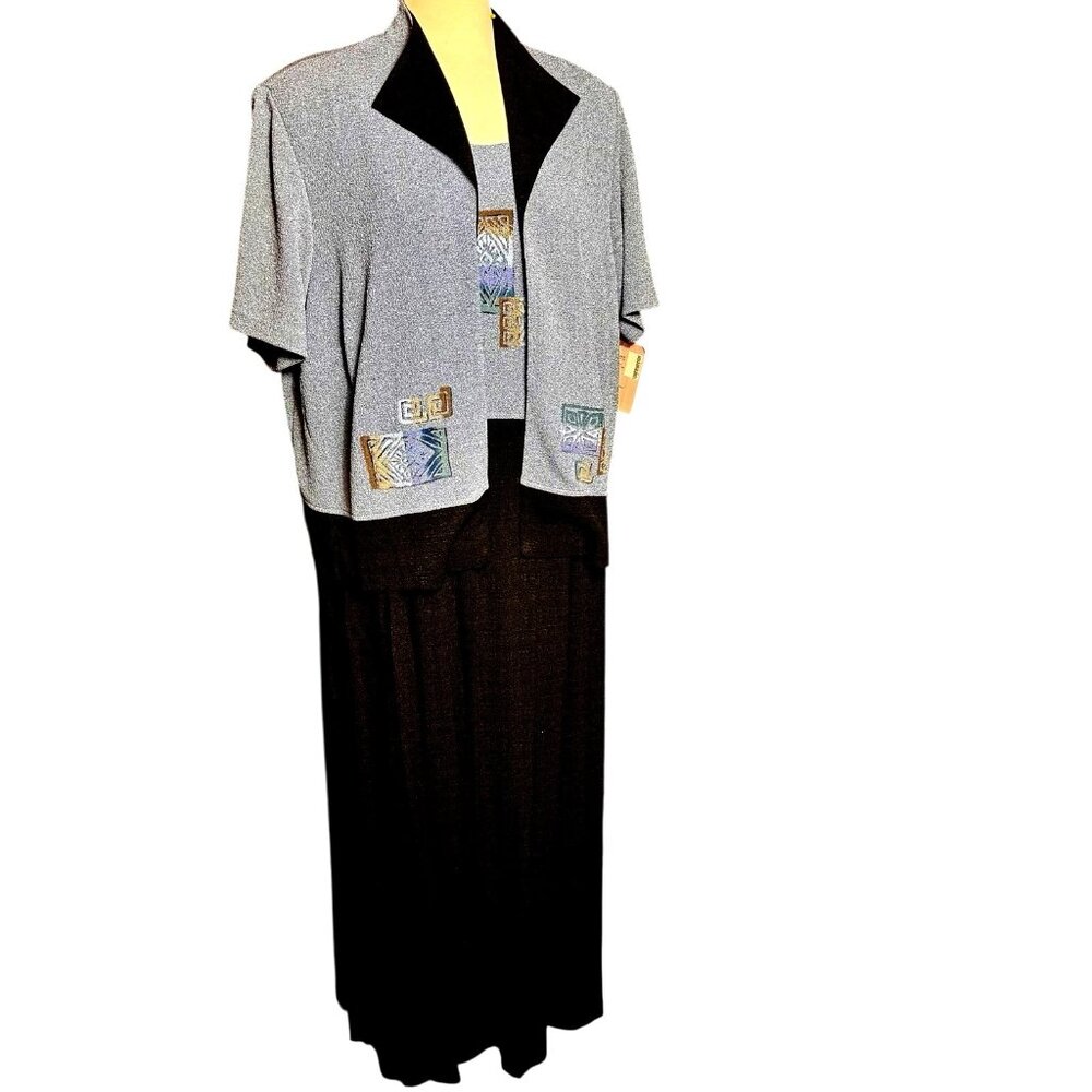 Positive Attitude Nordstrom Two Piece Set. Maxi Dress W/Jacket Size 22 NWT